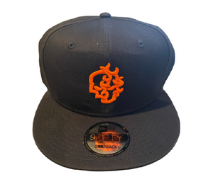 Navy and Orange New Era Snapback Hat
