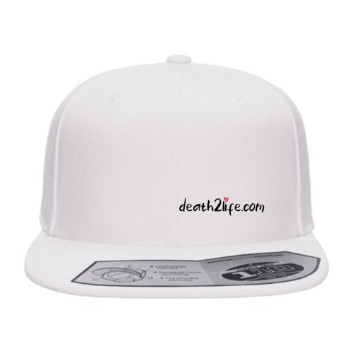 White Death2Life.com Flexfit Snapback Hat